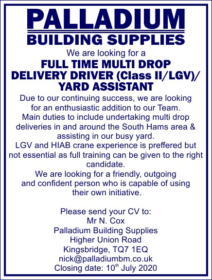 Delivery Driver Job Offer