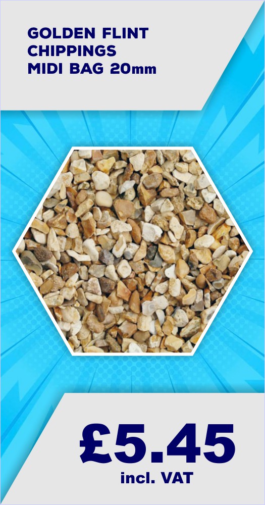 Golden Flint Chippings Midi Bag 20mm