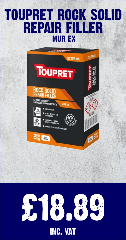 Toupret Rock Solid Repair Filler Mur Ex