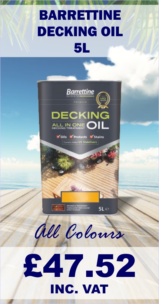 Barretine Deckign Oil 5L All Colours