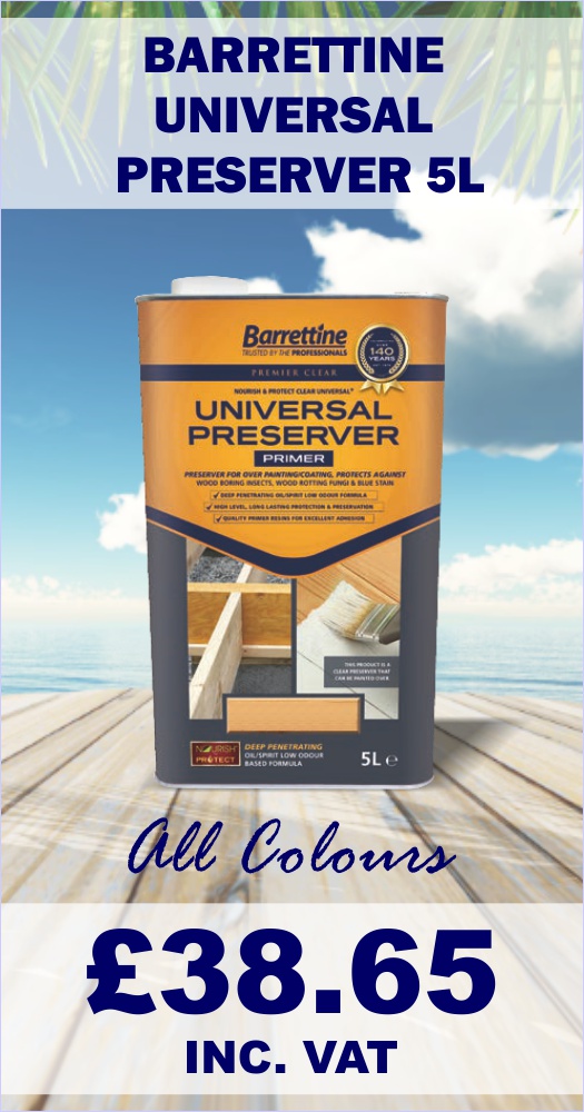 Barrettine Universal Preserver 5L All Colours