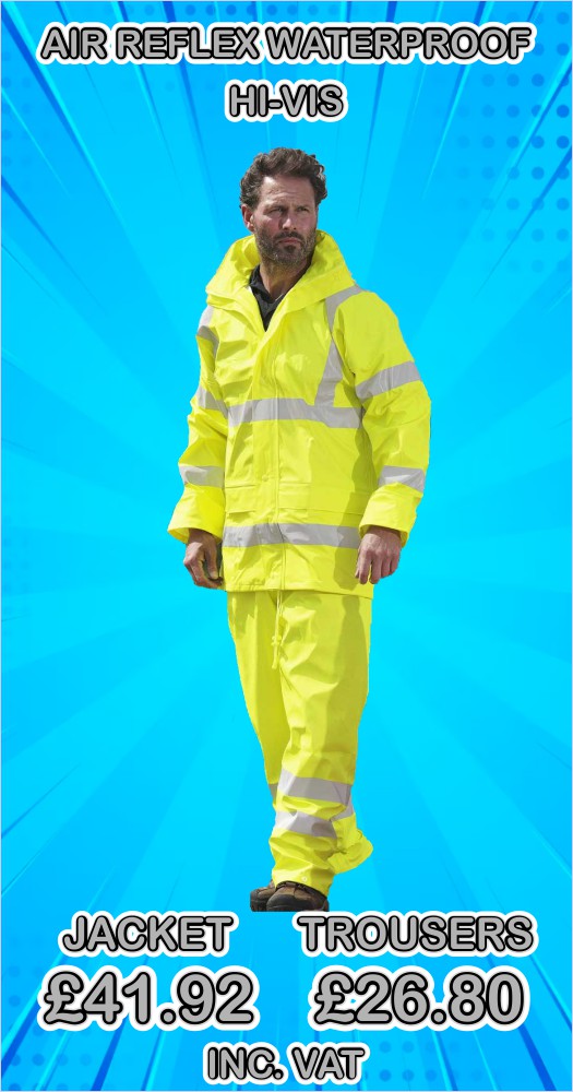 Air Reflex Waterproof Hi-Vis Jacket & Trousers