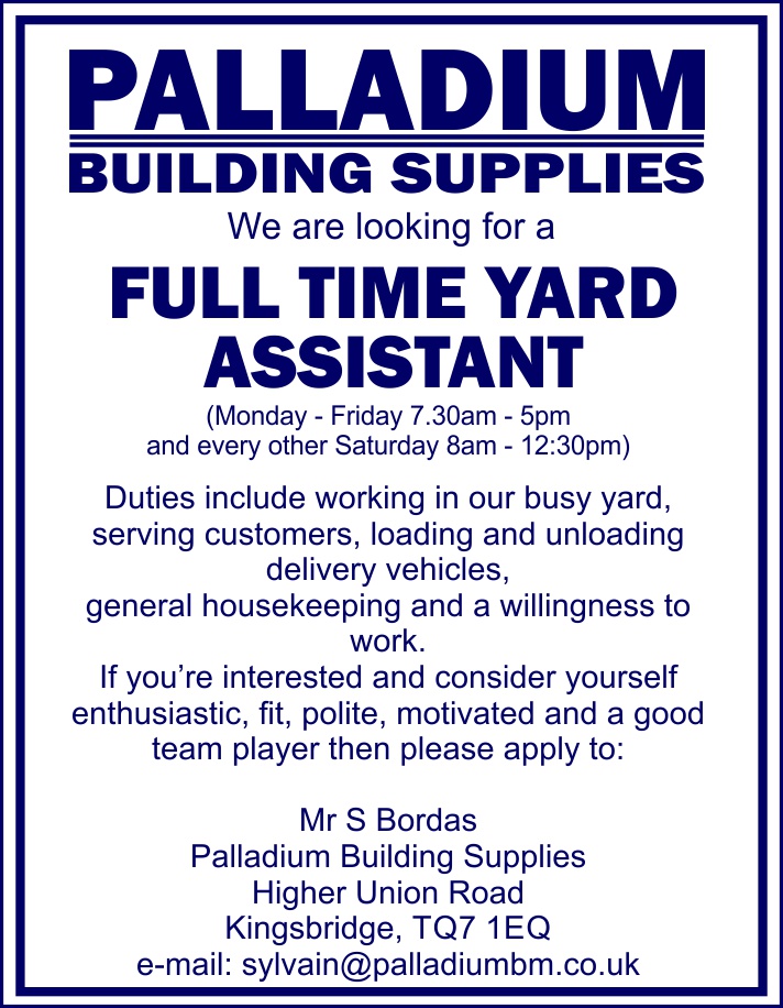 Full Time Yard Assistant