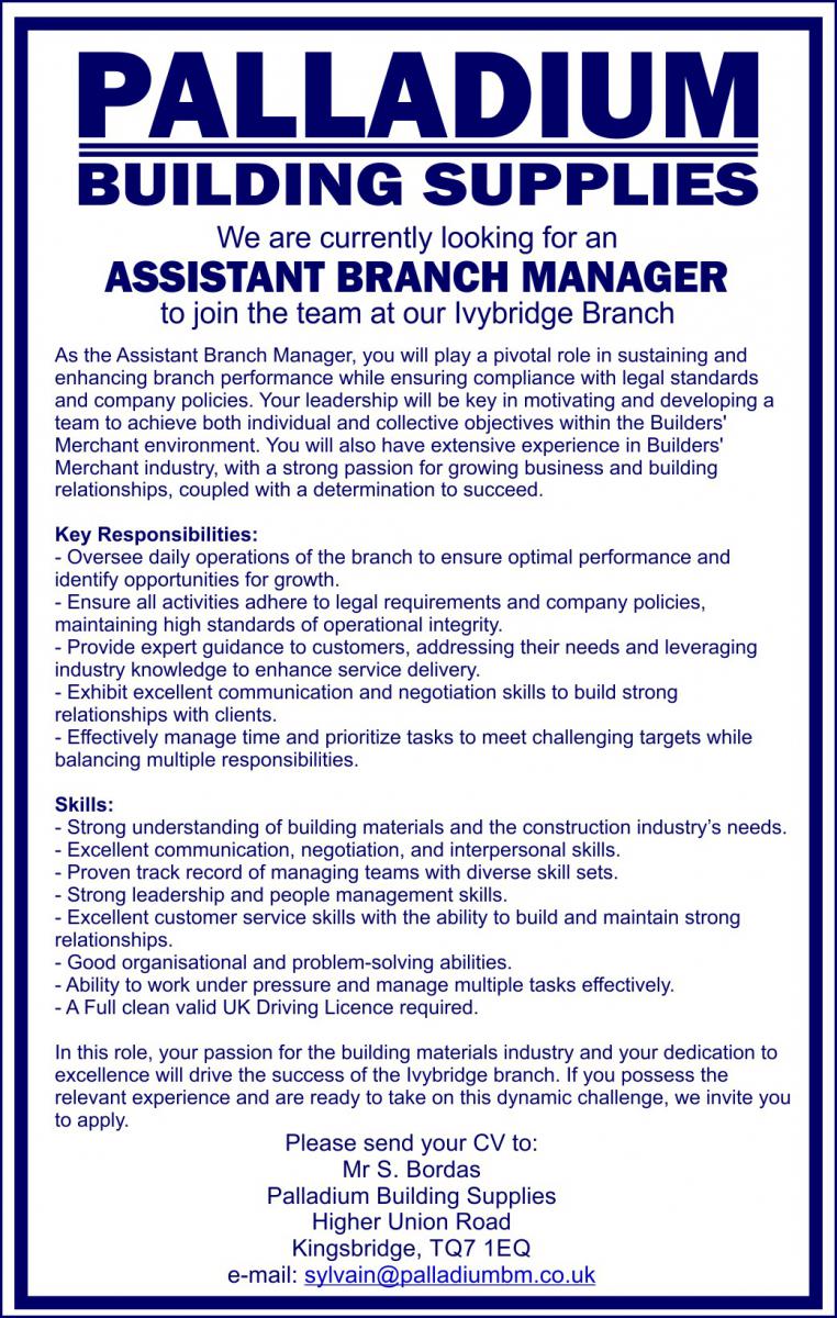 Assistant Branch Manager