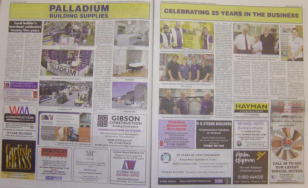 Palladium Kingsbridge Celebrating 25 years in the business
