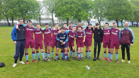 The Railway Beacon's under 15's boys Football Team