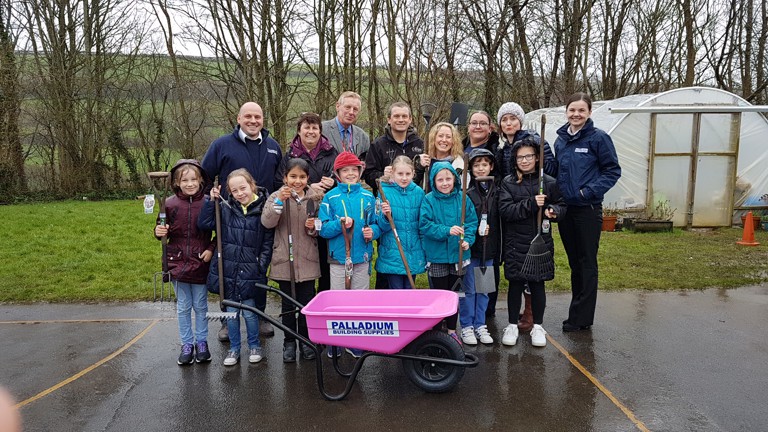 Palladium Building Supplies sponsor Primary School Gardening Club