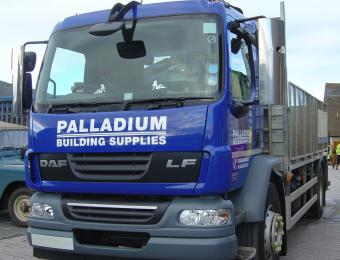 Palladium Building Supplies Crane Lorry